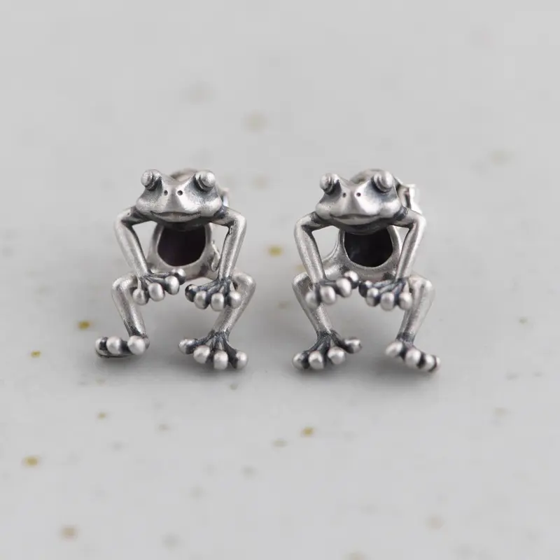 New 2026 925 Sterling Silver Frog Earrings