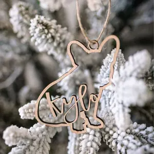 Personalized French Bulldog Christmas Ornament