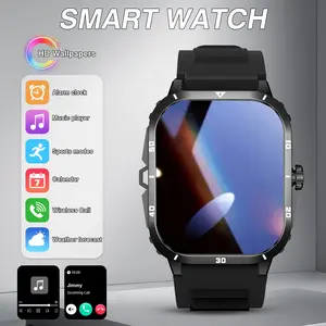 The Latest Smartwatch Features A Full Touchscreen, Supports Wireless Calls and Text Messages, and Offers Various Functions Such As A Fitness Tracker, Alarm Clock, Calculator, Calendar, and Weather Updates. It Is Compatible with Both Android and IPhone.