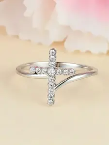 1 PC Pretty Cubic Zirconia Ring For Women For Wedding Engagement Anniversary Party Jewelry Valentine's Day Gift