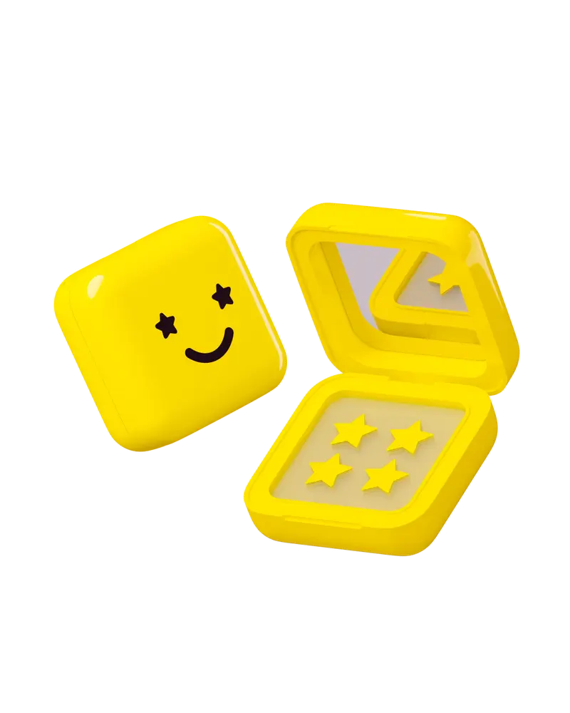 Starface Hydro-Star️ Pimple Patches + Big Yellow Compact, 32 ct Acne Stickers Gentle