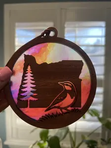 Oregon Suncatcher for Sunny Window
