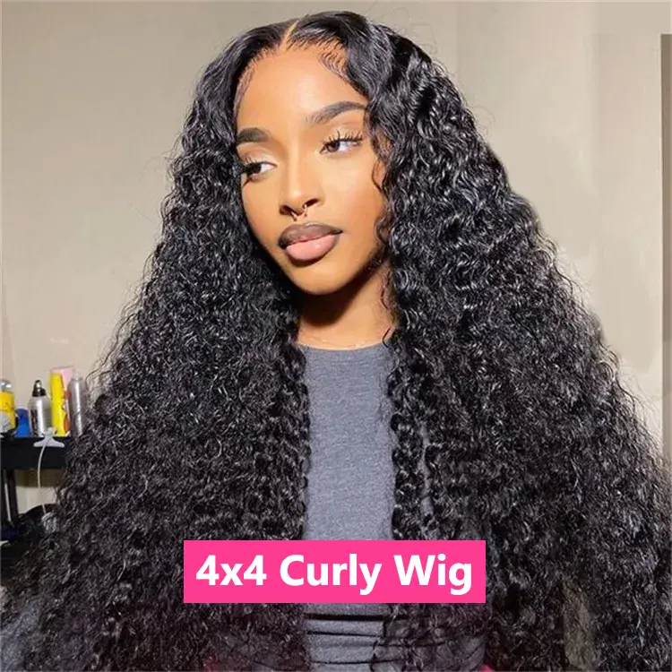 4x4 kinky curly wig