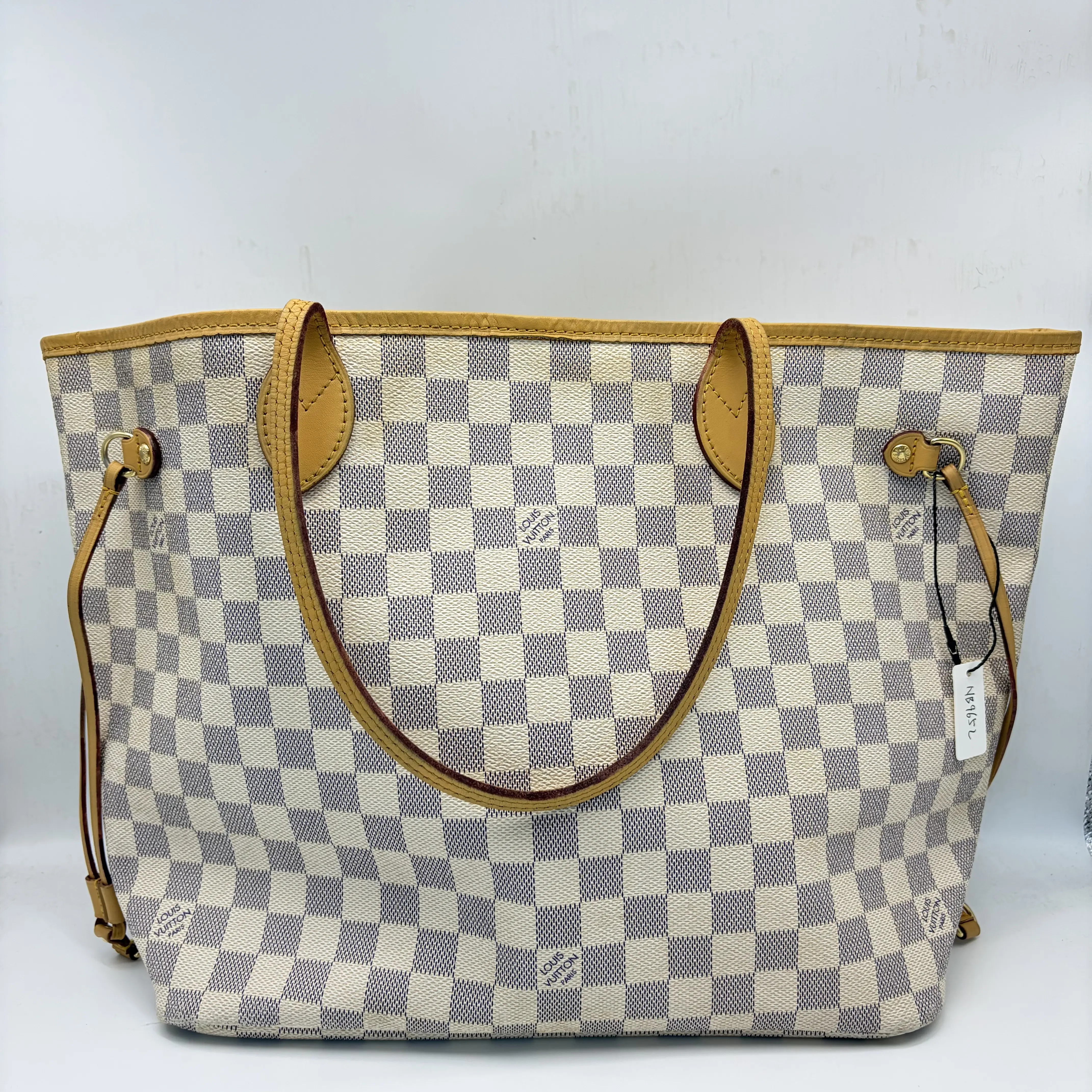 Pre-owned Louis Vuitton Neverfull GM Damier Azur tote bag