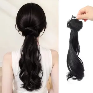 Lazy Curly Ponytail Clip, Textured and Stylish, Perfect for Christmas, Halloween Parties, and Daily Use, Best Choice for Volume