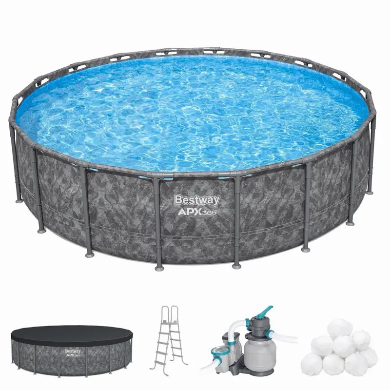 Bestway Round Above Ground Swimming Pool Set