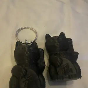 Chinese Black Cat 3-D Print - Unique Design for Keychains, Perfect for Personalizing Small Accessories