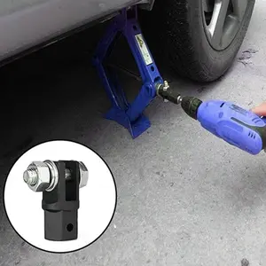 Scissor Jack Adaptor Car Accessories Automotive Car Jacks Lifting Equipment Wrench Tools Repair Use with 1/2 Inch Drive or Impact Connecting rod
