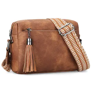 SYTRAH Crossbody Bags for Women, Triple Zip Crossbody Purses for Women Trendy, Cell Phone Purse Shoulder Handbag with Adjustable Strap