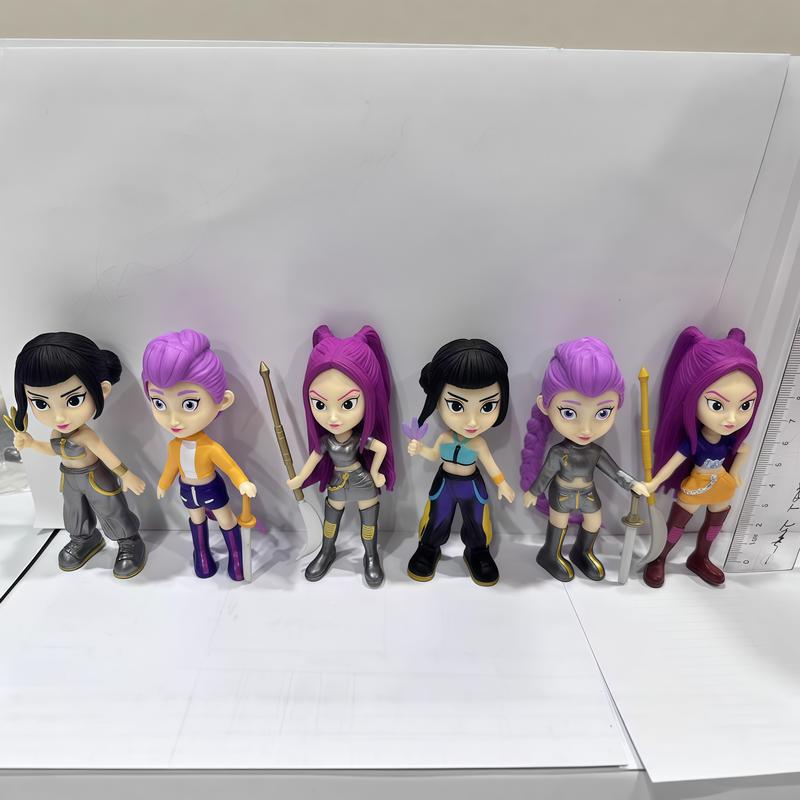 6-Piece KPop Figurine Set – Anime Model Toy Decorations, perfect for home collections and office desk display. An excellent gift choice for Christmas and New Year. 6-Piece KPop Figurine Set – Anime Model Toy Decorations, perfect for home collections and office desk display. An excellent gift choice for Christmas and New Year.