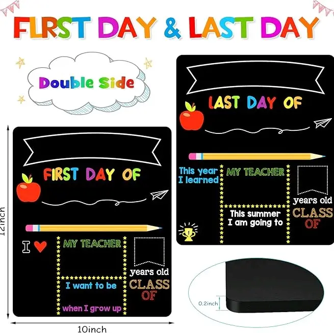 The First & Last Day of School Chalkboard
