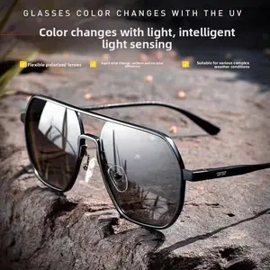 2026 New Model Sunglasses Driving Photochromic Glasses Outdoor High-End Fashion UV Protection Polarized Sunglasses for Men and Women glass fashionable frame cat eye full color eyewear accessory gafas lectura face slimming outfit legally blind glasses fall