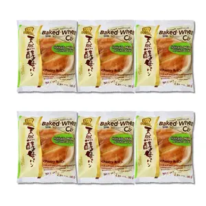 【6 Packs】D-Plus Natural Yeast Buns & Bread 6 Pieces– Hokkaido Cream, Red Bean Paste, Ogura An, Chocolate, Orange & Purple Sweet Potato 【6 Packs】D-Plus Natural Yeast Buns & Bread 6 Pieces– Hokkaido Cream, Red Bean Paste, Ogura An, Chocolate, Orange & Purple Sweet Potato