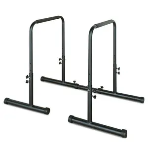 Power Tower Dip Station Pull Up Bar Stand, Adjustable Height Heavy-Duty Multi-Function Fitness Training Equipment for Home Gym