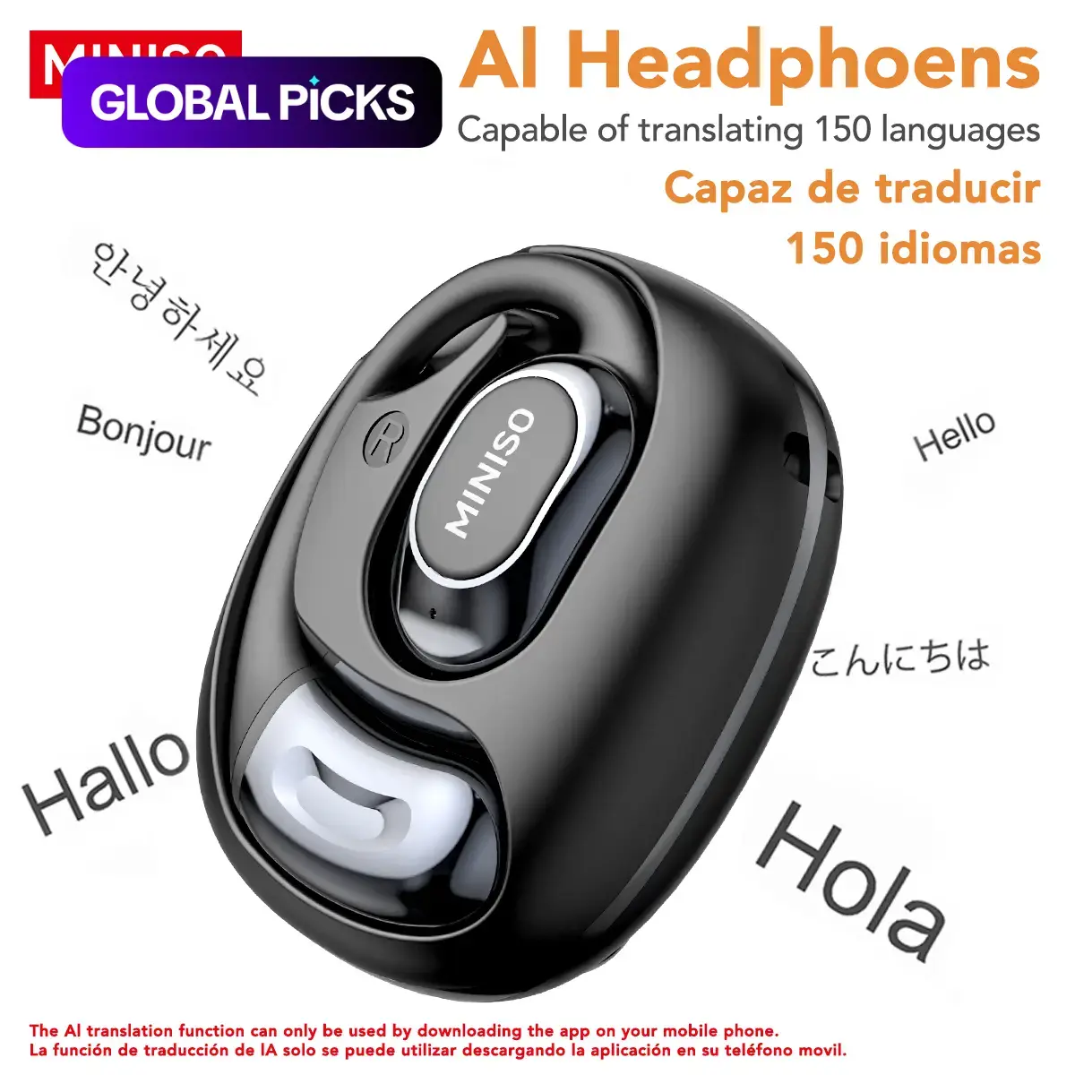 MS156 Wireless Open-Ear Earbuds, Multifunctional Earbuds, AI Sports Earbuds with HiFi Sound and Translation Function, Long Battery Life Wireless Earhooks Headset #GLOBAL PICKS