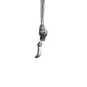 Handmade Brass Animal Chain Necklace in Wolf