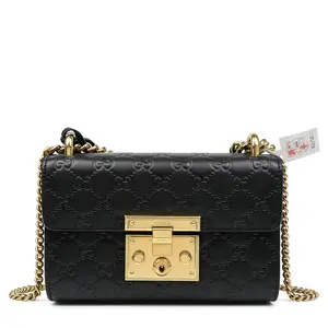 Pre-owned GUCCI Padlock Shoulder Bag Guccissima Leather Small crossbody bag