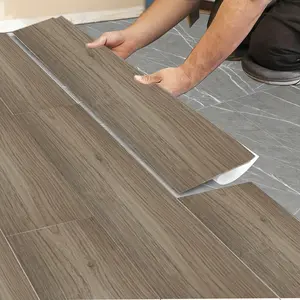 30 Pcs Glossy PVC Self-Adhesive Wood Grain Floor Stickers, Durable Waterproof and Oil-Proof Outdoor Indoor Flooring Patchwork for Universal Home Use