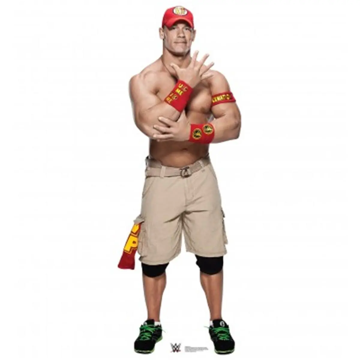212 MAIN Advanced Graphics Full Length 6 ft-1 in WWE John Cena Cardboard Standup - Bodybuilder Wrestling Figure, Home Decor with Career Highlights & Signature Move