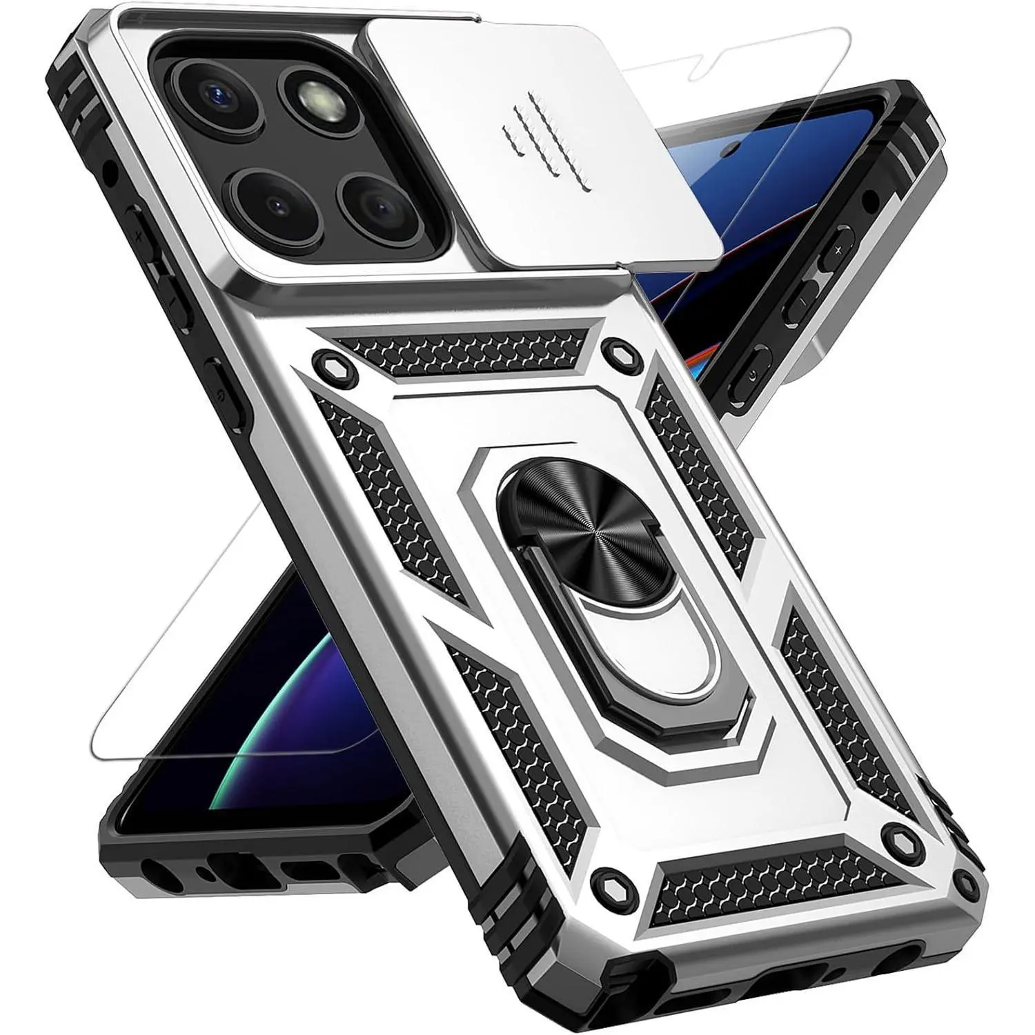 Silver w/ Slide Camera 2nd gen. Military Grade