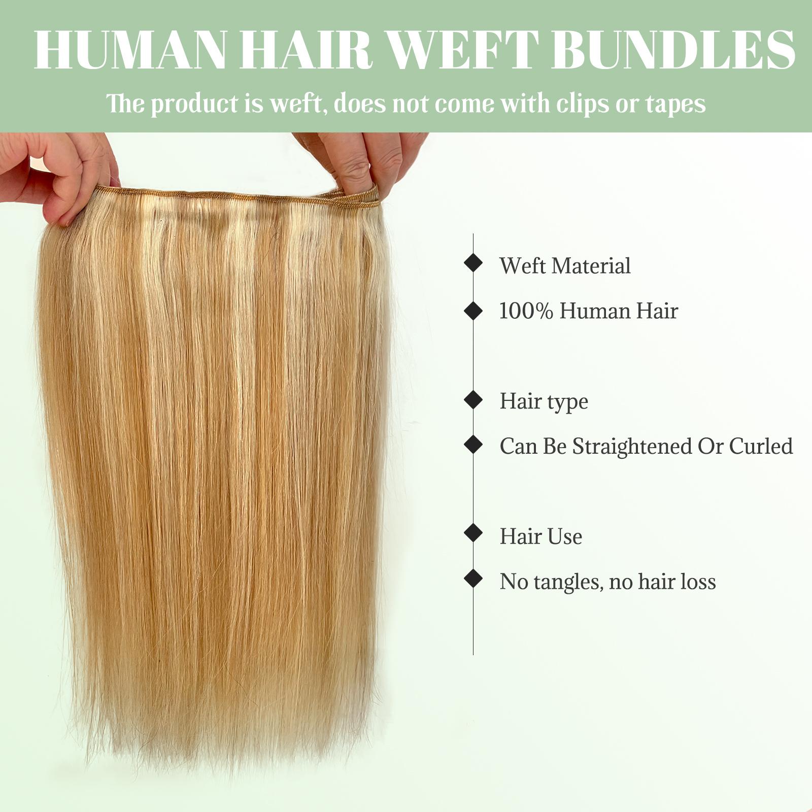 Balayage Blonde Sew In Extensions 24 Inch Real Human Hair Weft Extensions 120G Double Weft Remy Human Hair Bundles For Women Hand Tied Full Head Straight Hair Weaves Balayage Blonde Sew In Extensions 24 Inch Real Human Hair Weft Extensions 120G Double Weft Remy Human Hair Bundles For Women Hand Tied Full Head Straight Hair Weaves