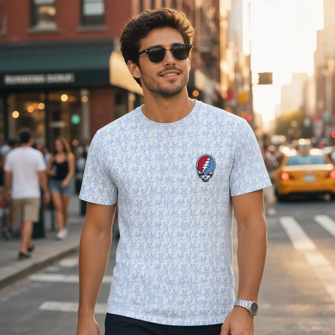 Grateful Dead x Vineyard Vines Performance Sankaty Polo Shirt Grateful Dead Outfits Tshirt Hoodie Sweatshirt HG