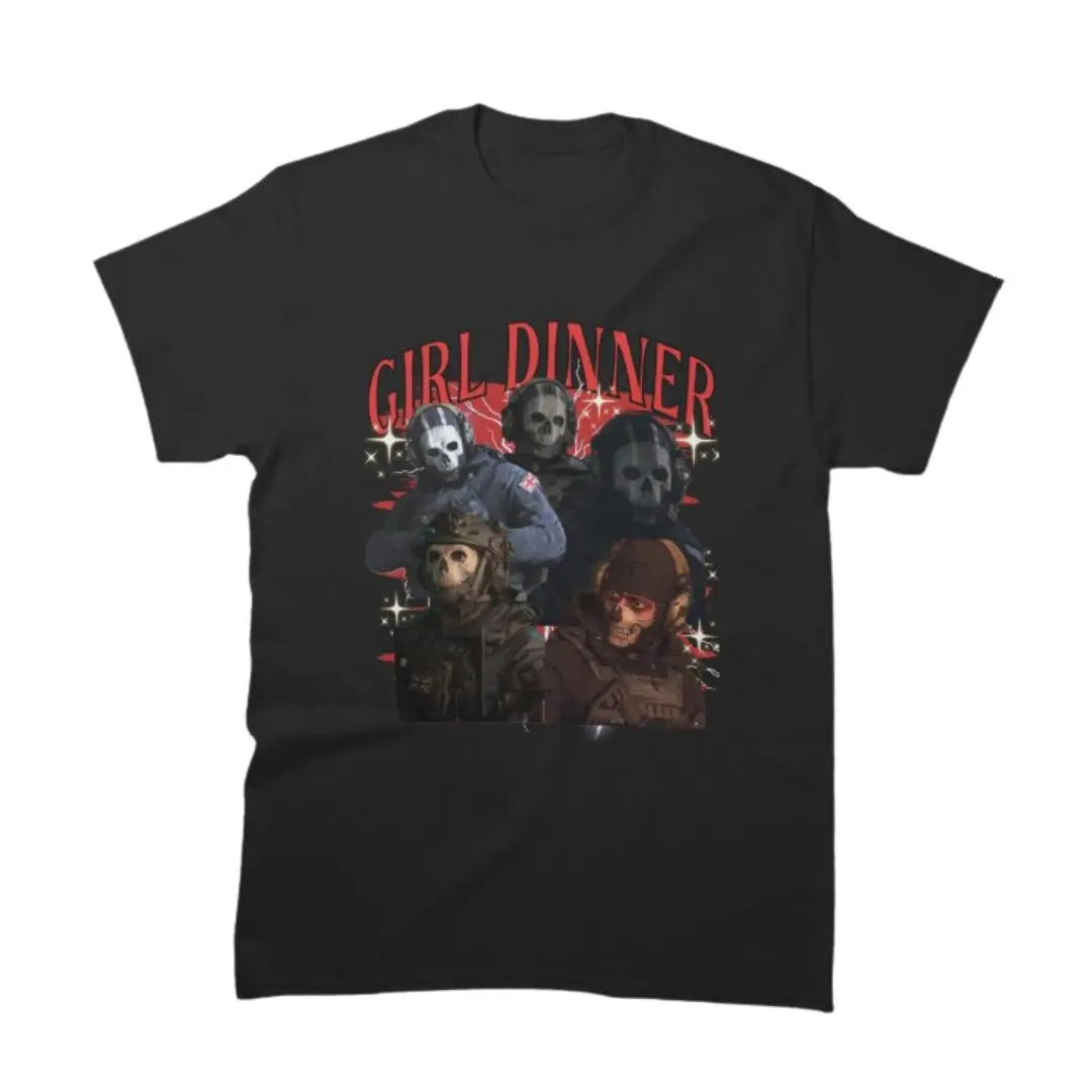 Call Of Duty Ghost COD Girl Dinner Shirt Classic REPRINT T-Shirt Sweatshirt Hoodie