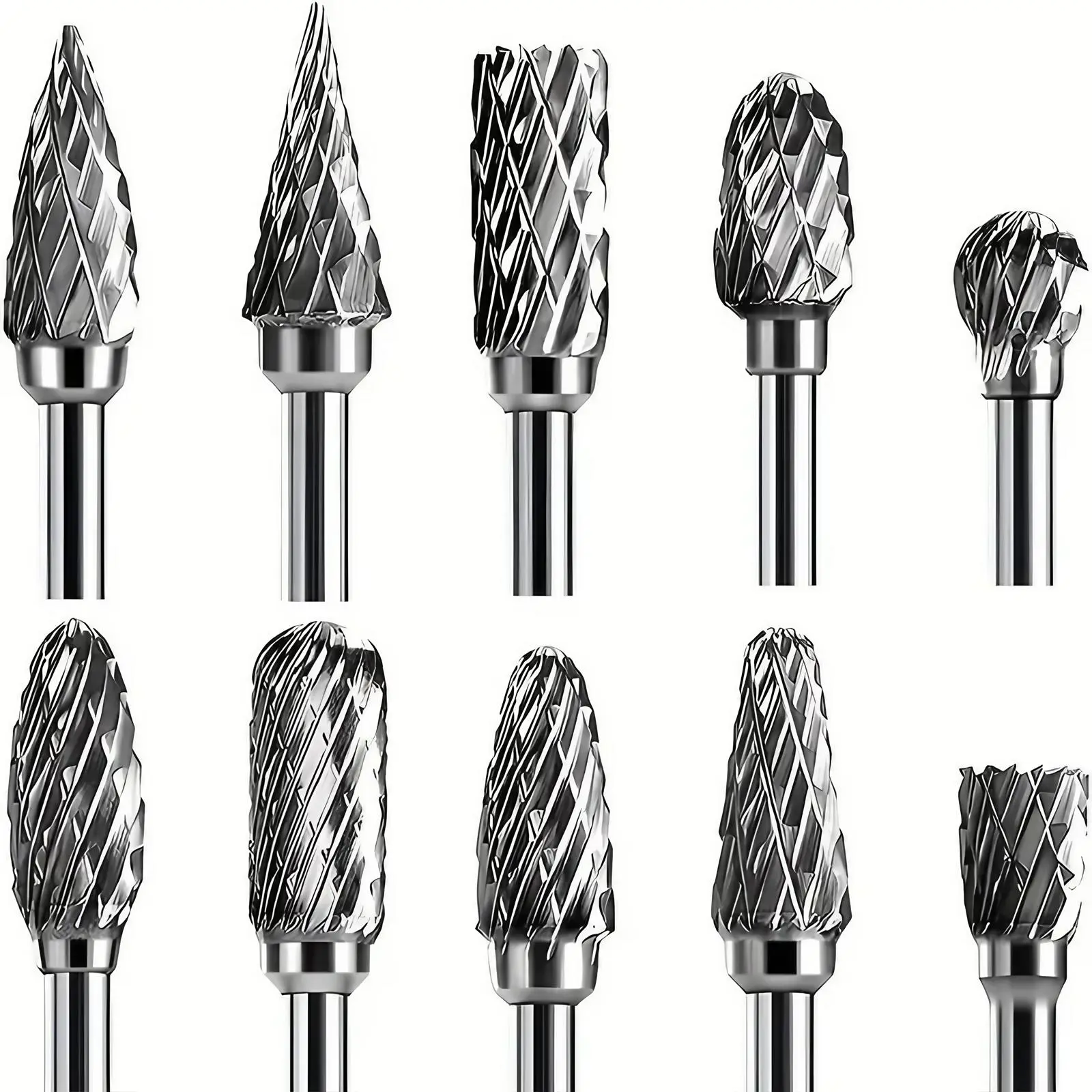 Double Blade Set, 10pcs/set 1/8" Shank Twist Drill Bit Set, Power Tool Accessories for Woodworking, Drilling, Metal Engraving, Drill Bits Set, Drill Bit Kit