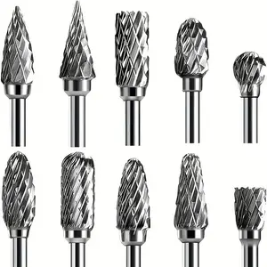Double Blade Set, 10pcs/set 1/8" Shank Twist Drill Bit Set, Power Tool Accessories for Woodworking, Drilling, Metal Engraving, Drill Bits Set