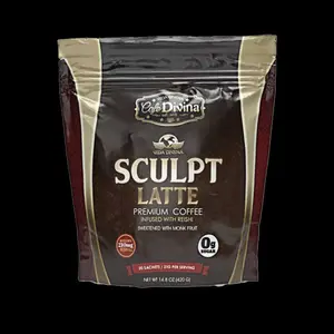 Latte Cafe Divina Coffee Beverage Creamy with Arabica Coffee Beans and Reishi - 20 Sachets