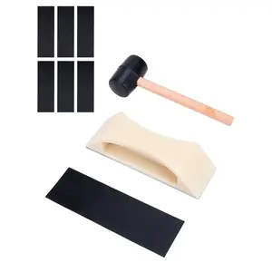 Gap Fixer Tool Kit with Mallet & Nylon Tapping Block, Flooring Installation and Repair for LVP, Vinyl, Laminate, Wood and Plank Floors