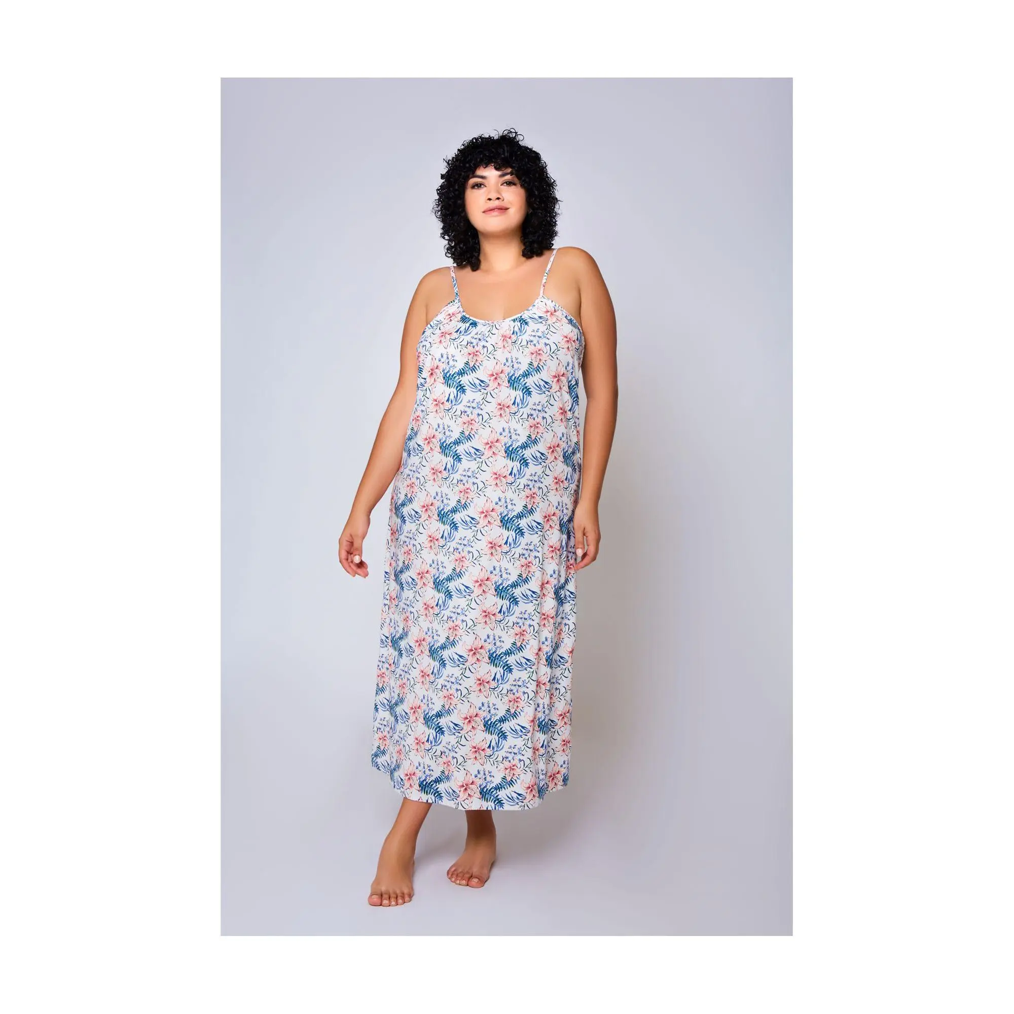 iCollection Knit Printed Maxi Lounge Dress - TikTok Shop