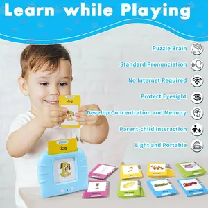 Bilingual Talking Flash Cards Toy for Kids with 224 Sight Words -  Educational Language Learning Toy