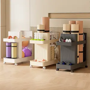 Yoga mat storage basket, portable household fitness equipment storage, yoga studio, gym, storage rack