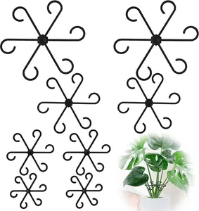 8Pcs Plant Stem Support, Plant Support for Indoor Plants, Plastic Reusable Plant Stabilizer, Indoor Plants Accessories GLCSC