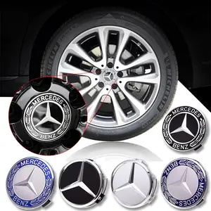 4Pcs Car Emblem Wheel Center Hub Caps Cover Protector Decorations Accessories For Mercedes Benz AMG W204 W205 W203 W211 W212 W213 W201 W210 W124 W126 W140 W168 W169 W176 W190 W202 W220 W221 W222