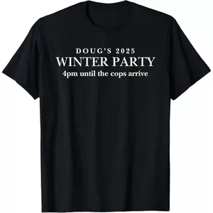 Doug's Winter Party, February 2025, just bring a smile T-Shirt unisex T-Shirt, Gildan Unisex, Premium Quality Cotton, Classic
