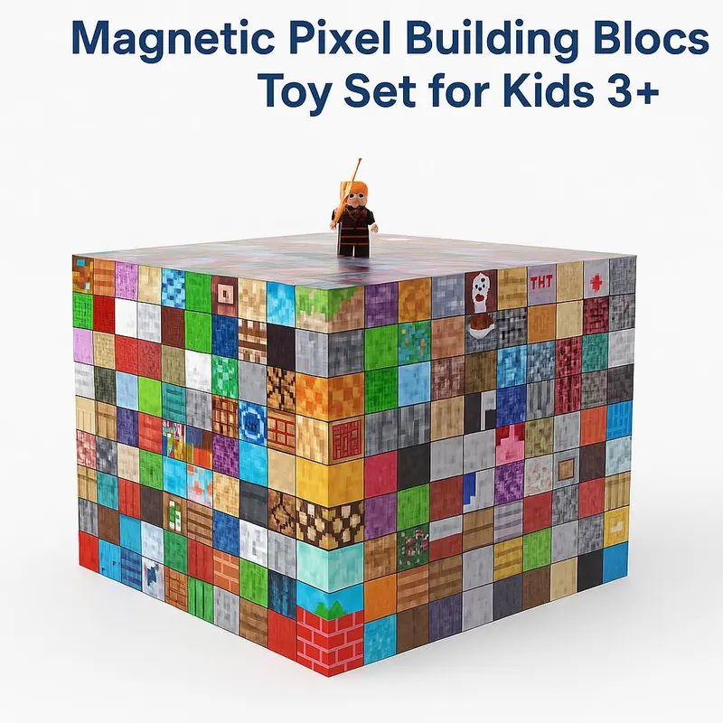 2cm Colorful Magnetic Model Building Kits - 100-Piece Montessori STEM Toy for Girls (Ages 3-12), ABS Plastic DIY Gift Ideas for Kids, Craft Creation & Exploration Building Toy