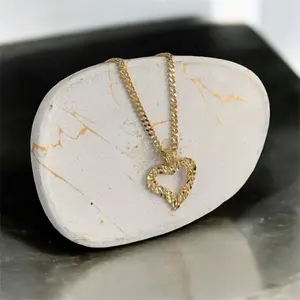 LSJ Heart Nugget Pendant + Choose Chain: Figaro 24” Miami Cuban Link 24” Flat Cuban 24”