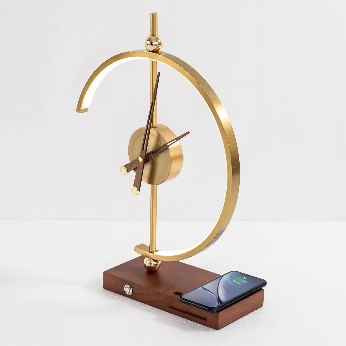 Zealous Round Modern wireless charging clock