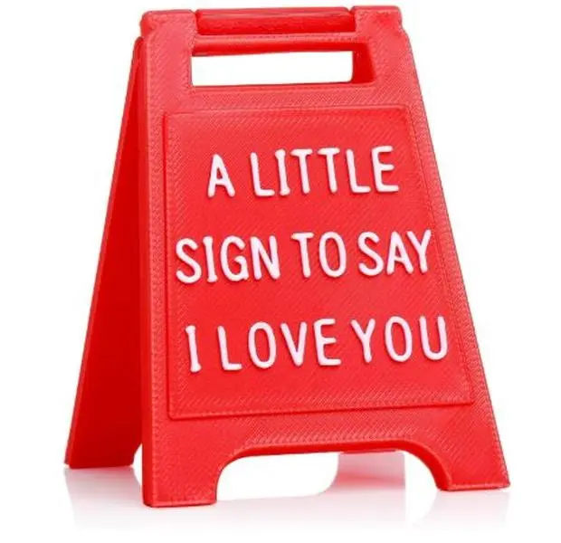 Mini Sign Valentine's Decoration Anniversary Present - Valentines Day Romantic I Love You Sign - Fun Boyfriend - Cute Birthday, Christmas, Wedding Gift for Girlfriend, Wife, Fiancee