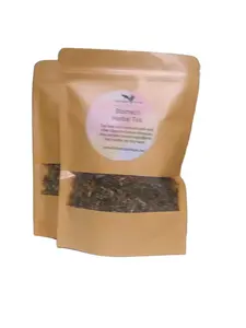 Stomach Herbal Tea - Herbal Beverage in Glass Jar with Simple Label Design - Taffy Mint