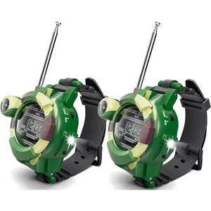 Walkie Talkies Watch, 7 in 1 Digital Spy Watch with Flashlight for Kids Ages 8-12, Army Toy Communication Watch, Cool Spy Gadget for Boys Girls and Pretend Play Missions
