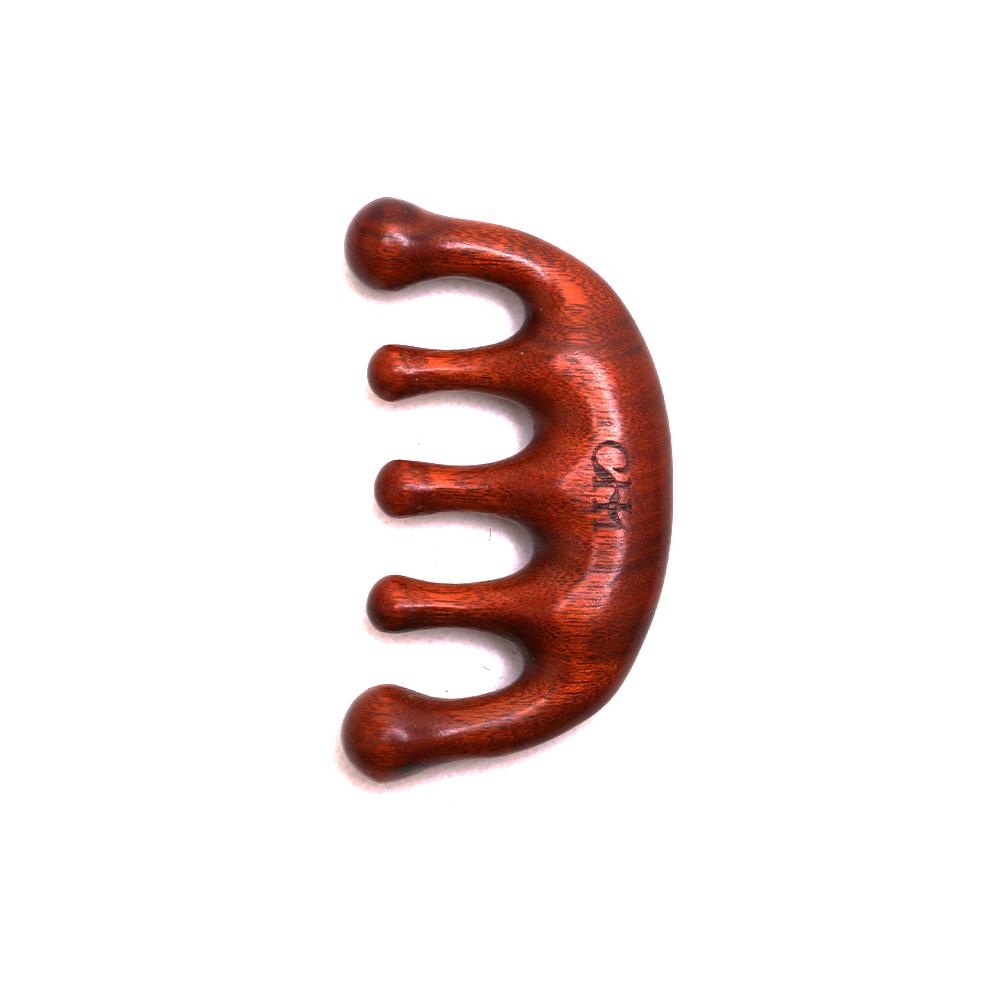 【Not For Sale】1 PCS Premium Red Sandalwood Smooth Scalp Massaging Comb - Handcrafted Wooden Hair Comb for Gentle Stress Relief, Body Care & Hair Health - Natural Therapy Tool