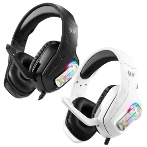 G4100 USB Gamer Headset with Microphone, Dynamic RGB Lighting, Wired, 3.5mm USB Interface, Compatible with PC Ps4 Ps5, Not Rechargeable