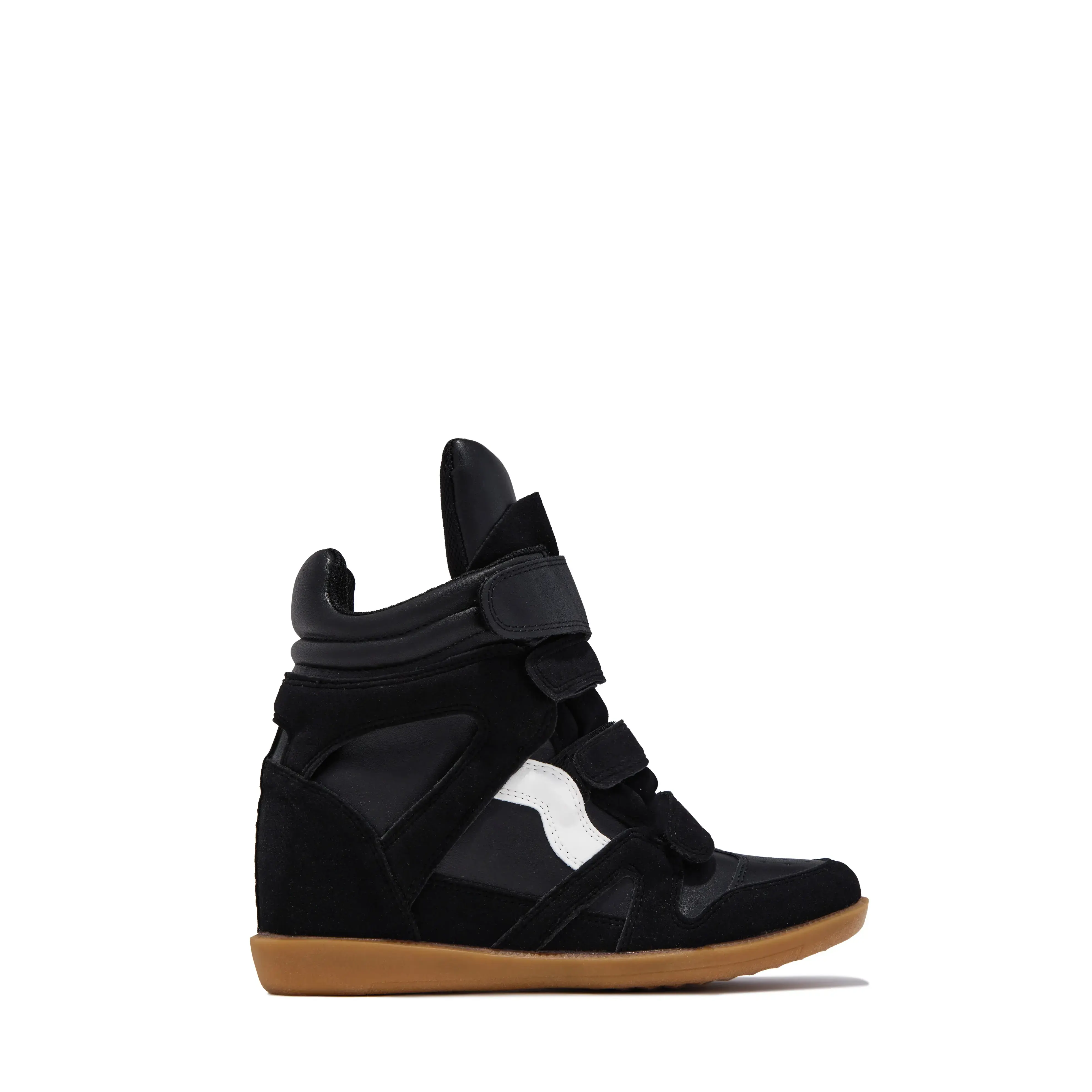 Gigi Wedge Sneakers - Black
