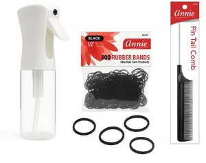Sosun Beauty Continuous Spray Bottle with a Free Pin Tail Comb and Rubber Bands