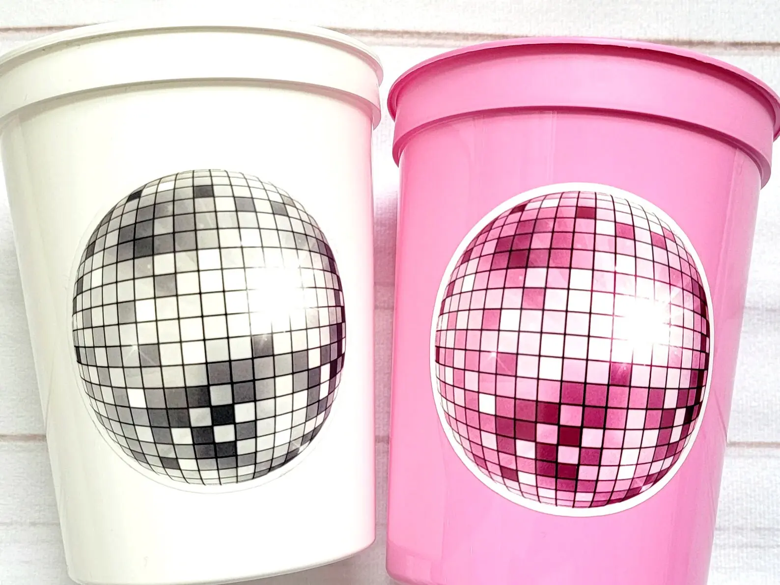 DISCO BALL Party Cups - Bachelorette Party Cups 70's Party Cups Bachelorette Party Cups Wedding Cups Bachelorette Party Favors Wedding Gifts