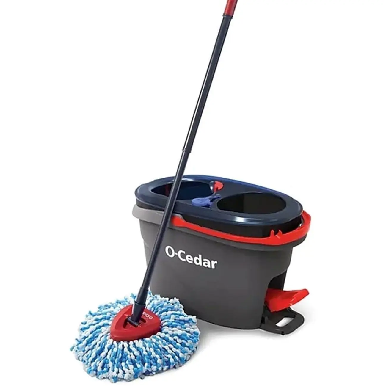 O-Cedar EasyWring RinseClean Spin Mop & Bucket Kit, Multicolored (168534)