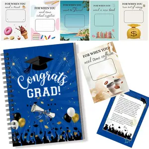 College Gift Card Book, 7 x 5 Inch Graduation Gift Card Book, 2026 College Survival Booklet Organizer, Leaving Home High University School, Package Cash Holder